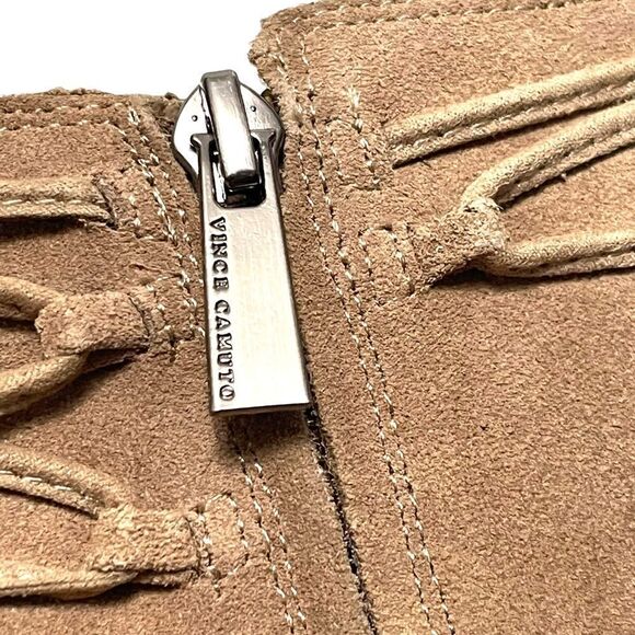 VINCE CAMUTO Carlina Western Boho Suede Tassel Wrap Booties 7.5 - Picture 8 of 12